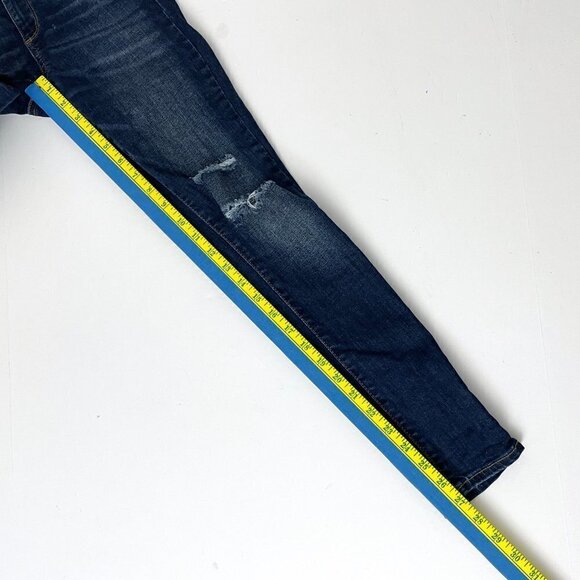 Gap Denim Jeans Women's Favorite Jegging Distressed Stretchy Dark Wash size 25 - Picture 4 of 9